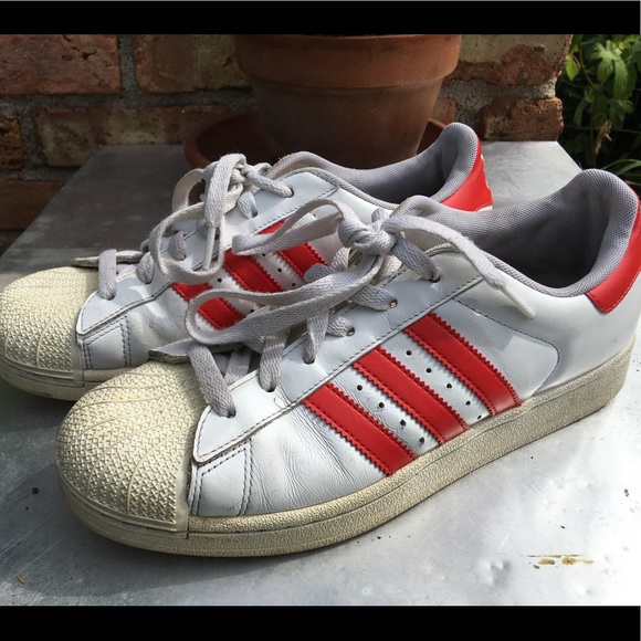 adidas originals superstar red stripes